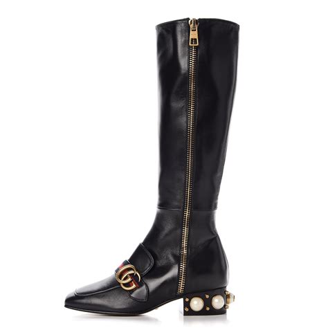 gucci nappa charlotte boots|Gucci Nappa Charlotte Leather Boots .